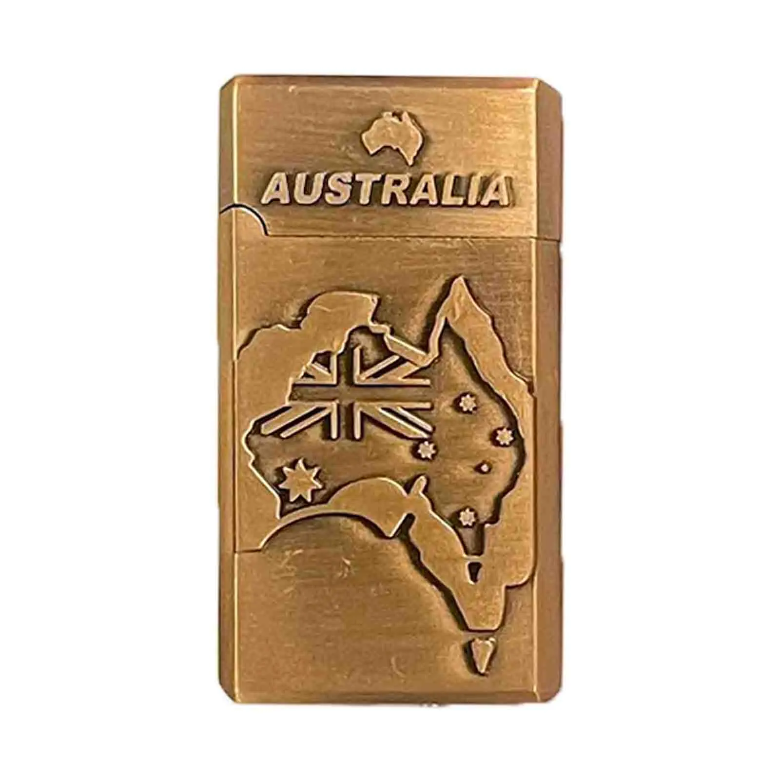 Australian Lighter Metal Map