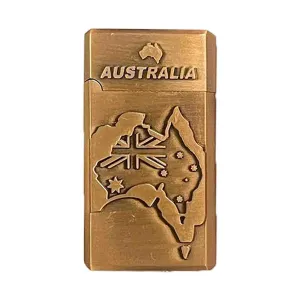 Australian Lighter Metal Map