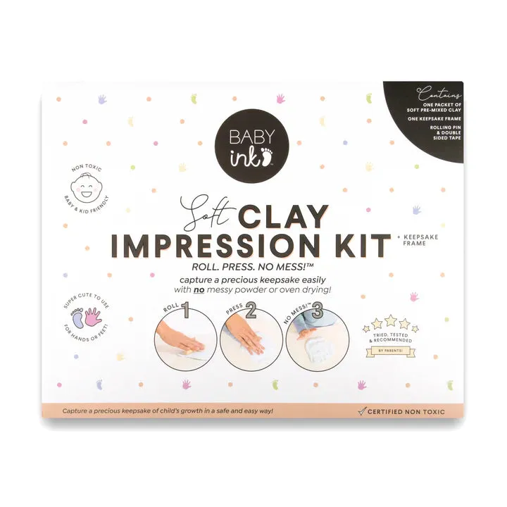 Baby Ink Soft Clay Impressions Kit   Frame - Blue