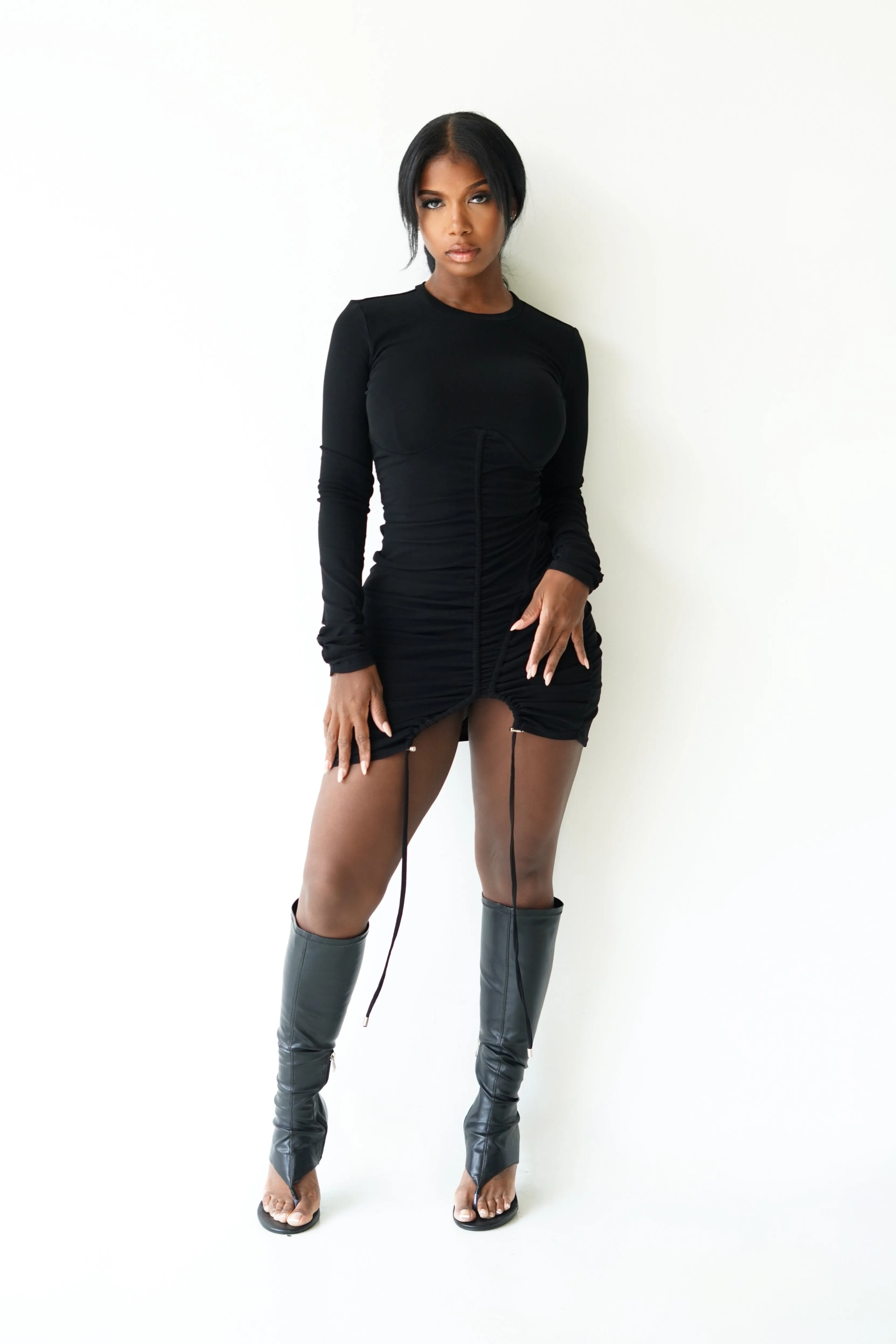 BAD TING RUCHED DRESS