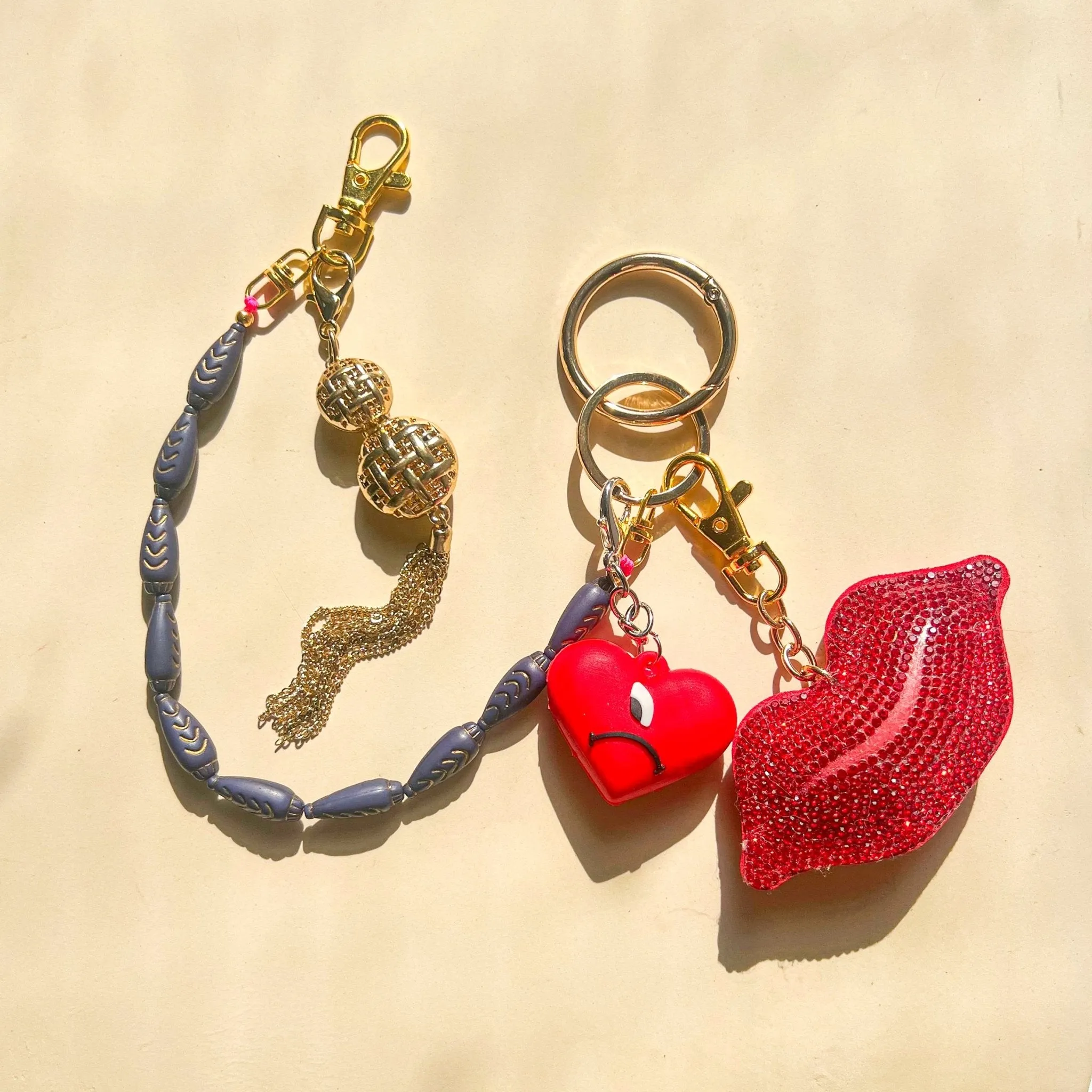 Bag Charms - Love & Kisses Set