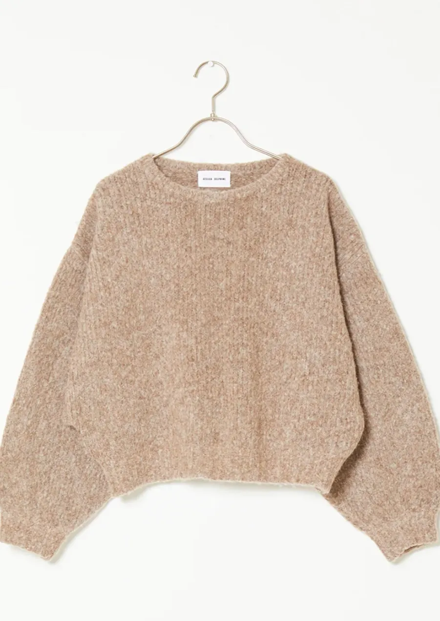Balloon Sleeve Sweater, Deer
