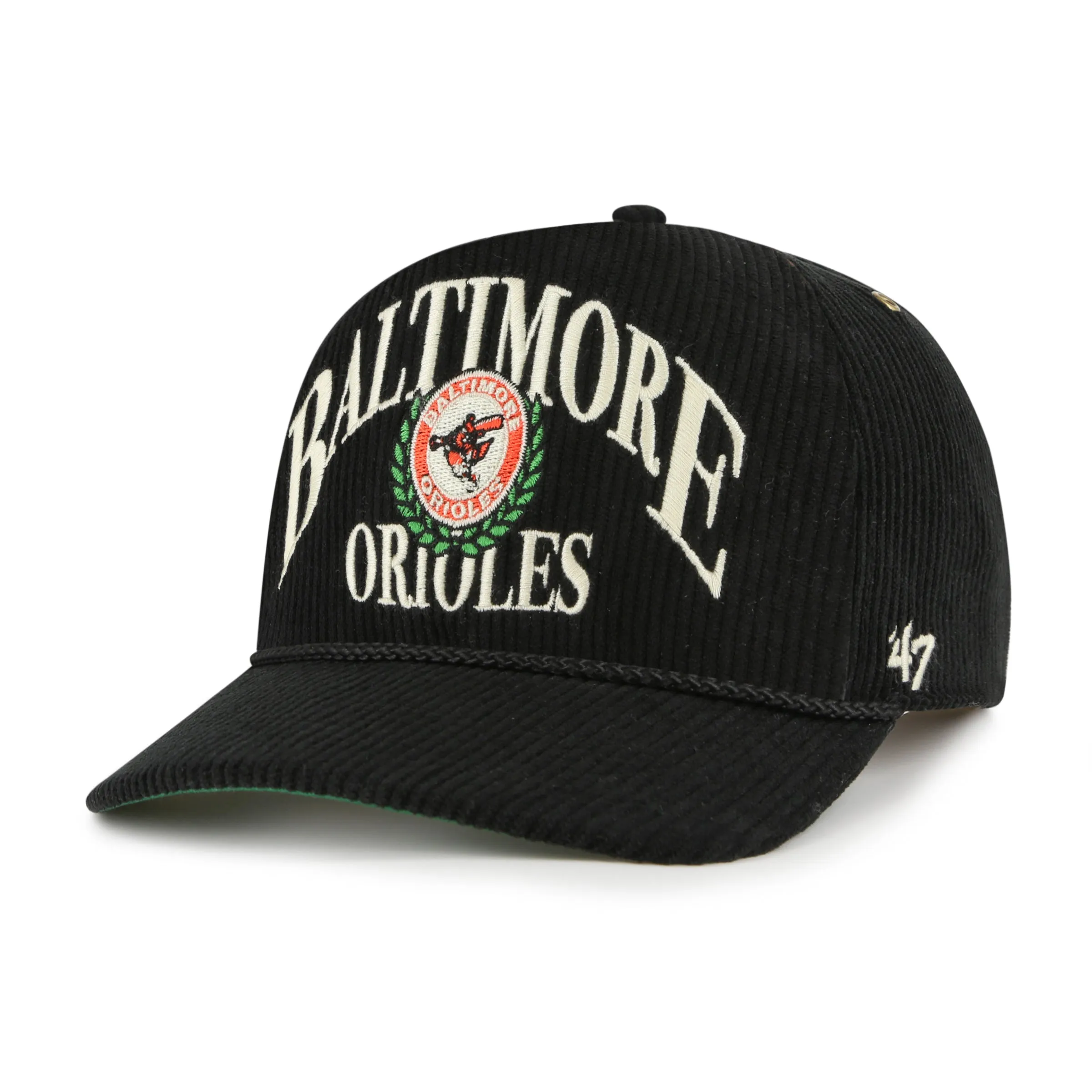 BALTIMORE ORIOLES COOPERSTOWN PITCHOUT ROPE '47 HITCH