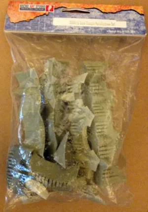 Battlefield Resin Terrain T00070 Dark Temple Fortification Set (OOP)