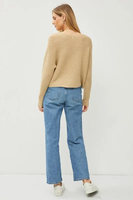 Becca cropped V Sweater