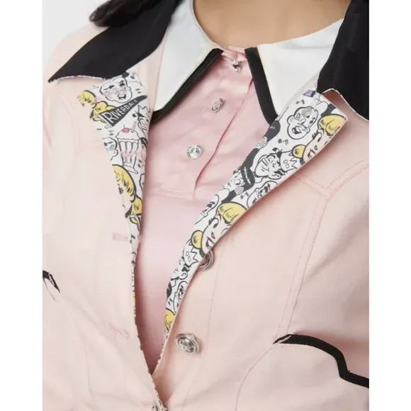 Betty &amp; Veronica x Unique Village Archie Girls Jacket Size XL /14 NWT