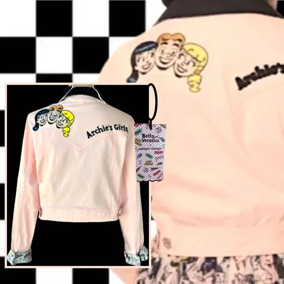 Betty &amp; Veronica x Unique Village Archie Girls Jacket Size XL /14 NWT