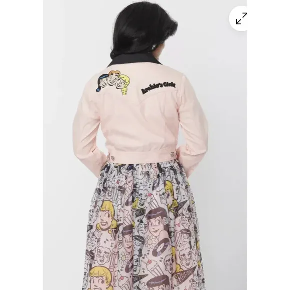 Betty &amp; Veronica x Unique Village Archie Girls Jacket Size XL /14 NWT