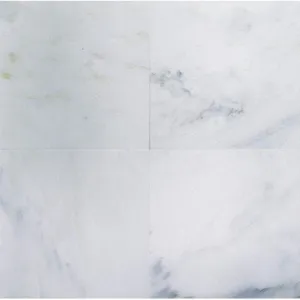 Bianco Carrara (White Carrera) Polished Marble 12 x 12 Tile