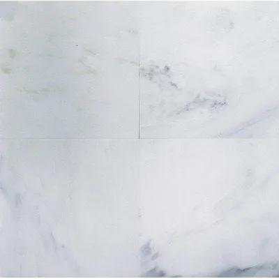 Bianco Carrara (White Carrera) Polished Marble 12 x 12 Tile