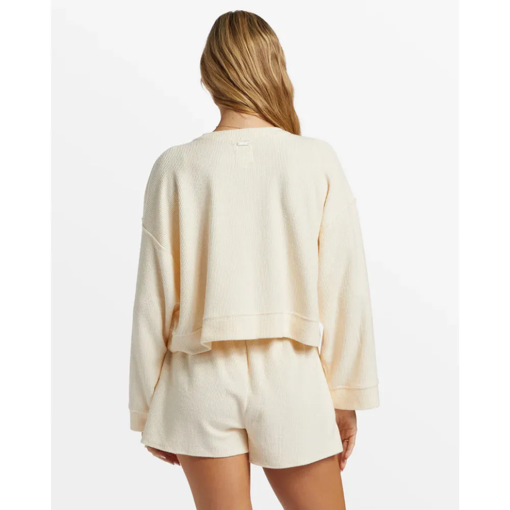 BILLABONG CALLY CREW NECK SWEATSHIRT WHITECAP