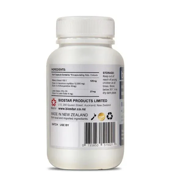 Biostar Eye Care Bilberry 12000   Lutein