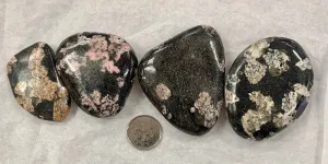 Black Jade with Thulite