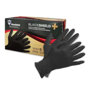 Black Shield  Nitrile Examination Gloves - Style NBL65 - 6 Mil