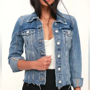 Blanknyc Raw Hem Denim Jacket