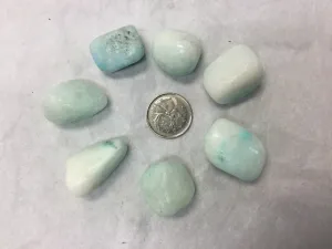 Blue Aragonite, High Grade, Tumbled