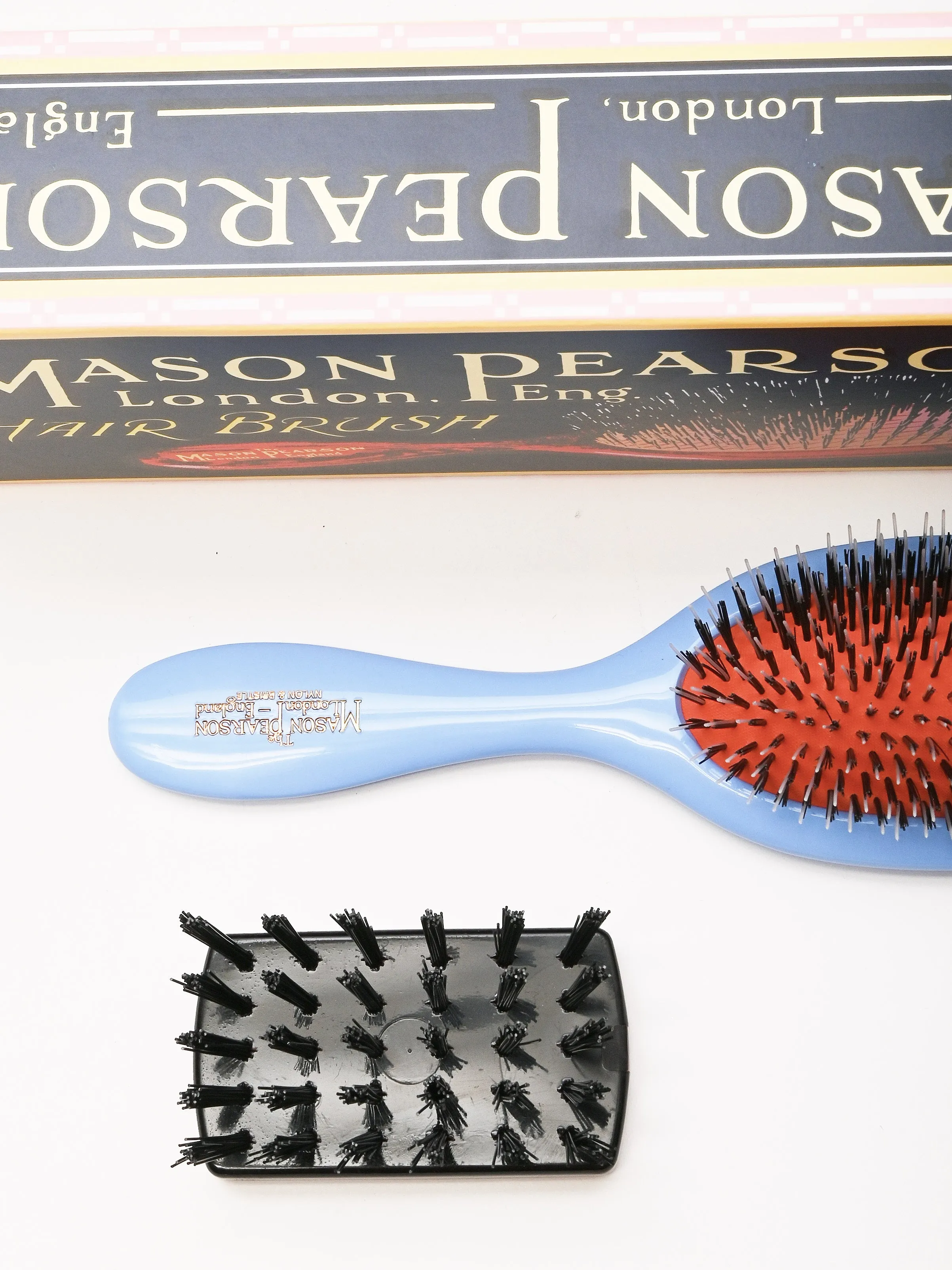 Blue Handy Bristle & Nylon Hair Brush