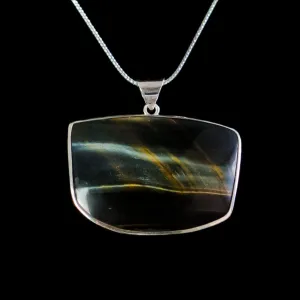Blue Tiger's Eye ~ Hawk Eye ~ Falcon Eye Silky in appearance, the reflective surface changes with different lights