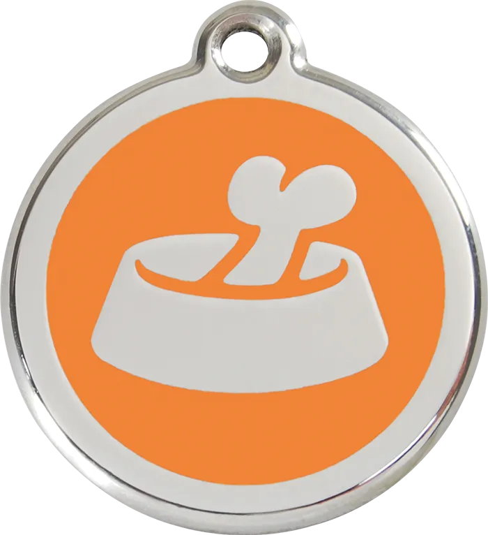 Bone in Bowl ID Tag