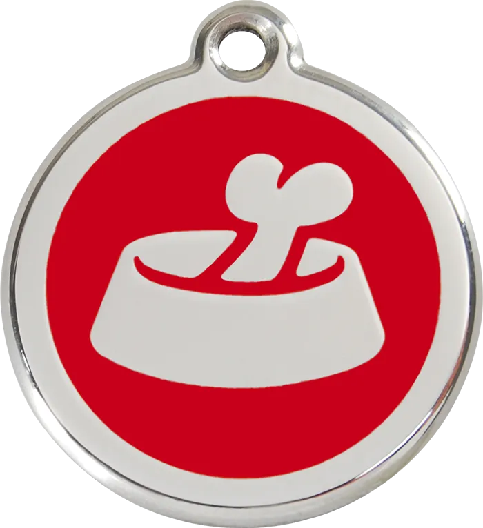 Bone in Bowl ID Tag