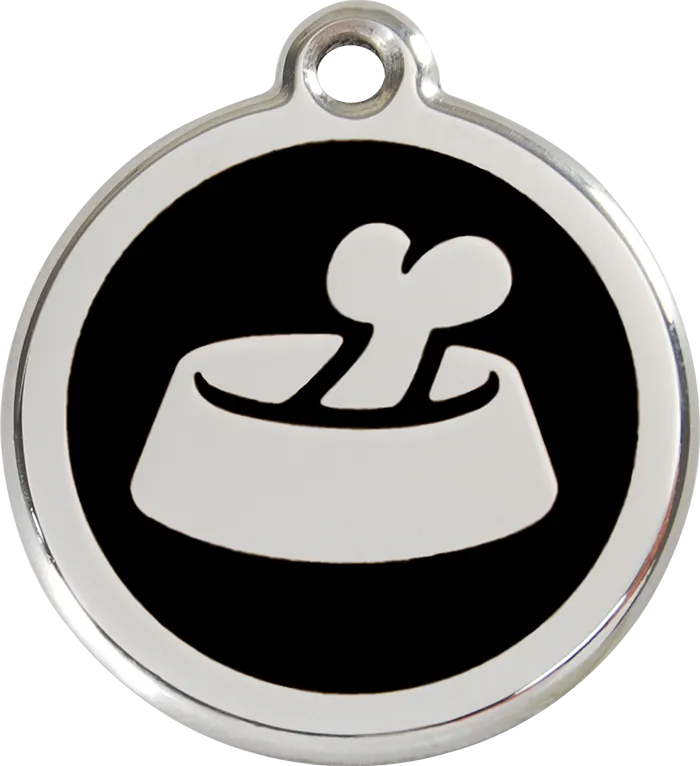 Bone in Bowl ID Tag