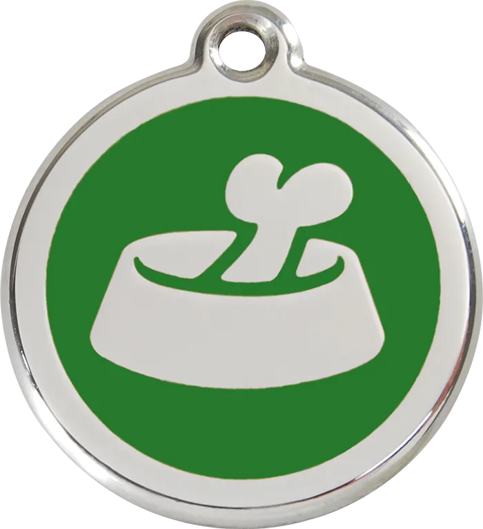 Bone in Bowl ID Tag