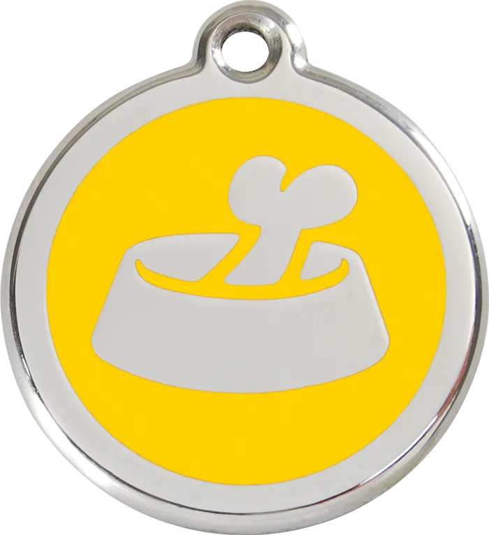 Bone in Bowl ID Tag