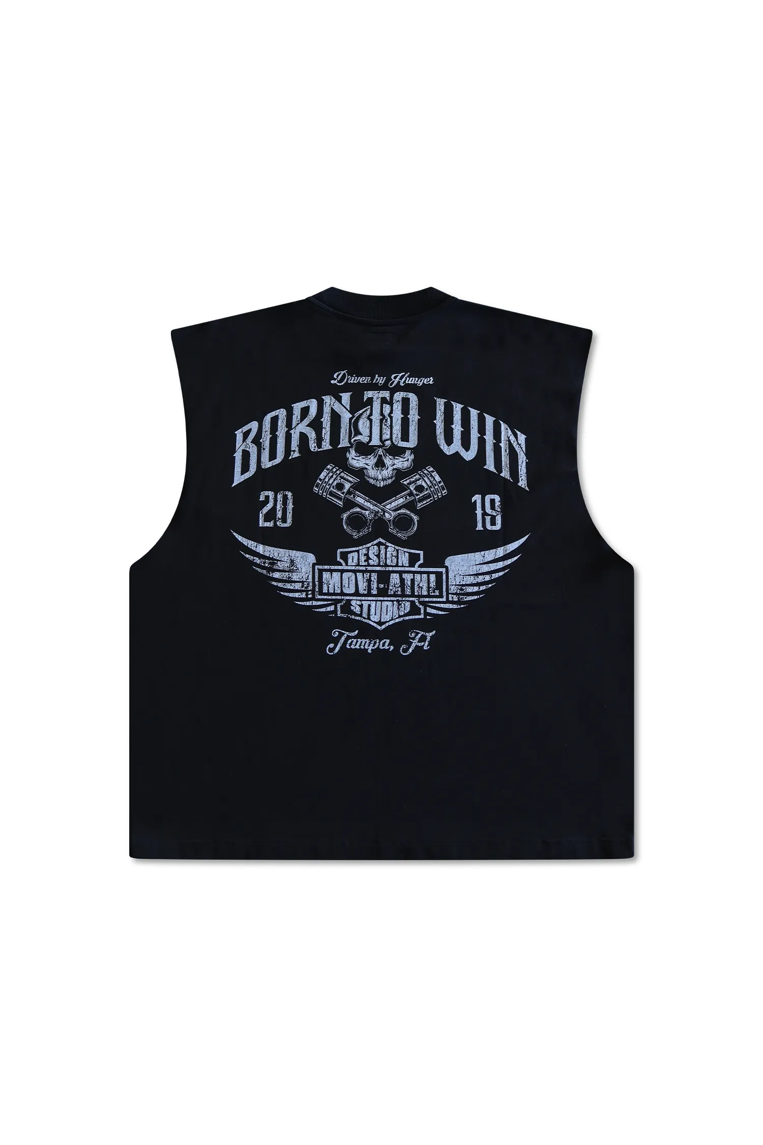 BORN TO WIN CUT-OFF - BLACK
