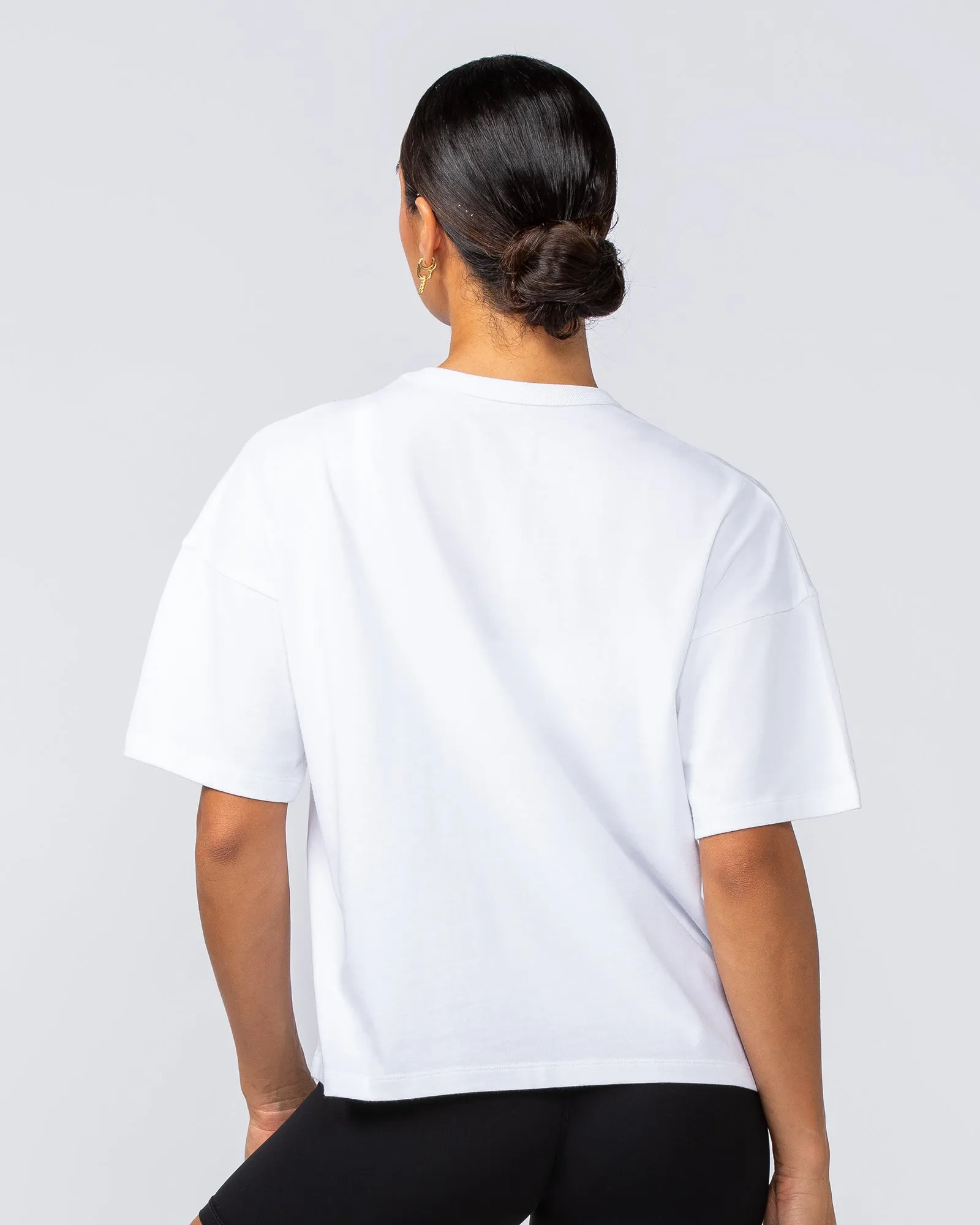 Boxy Fit Tee - White