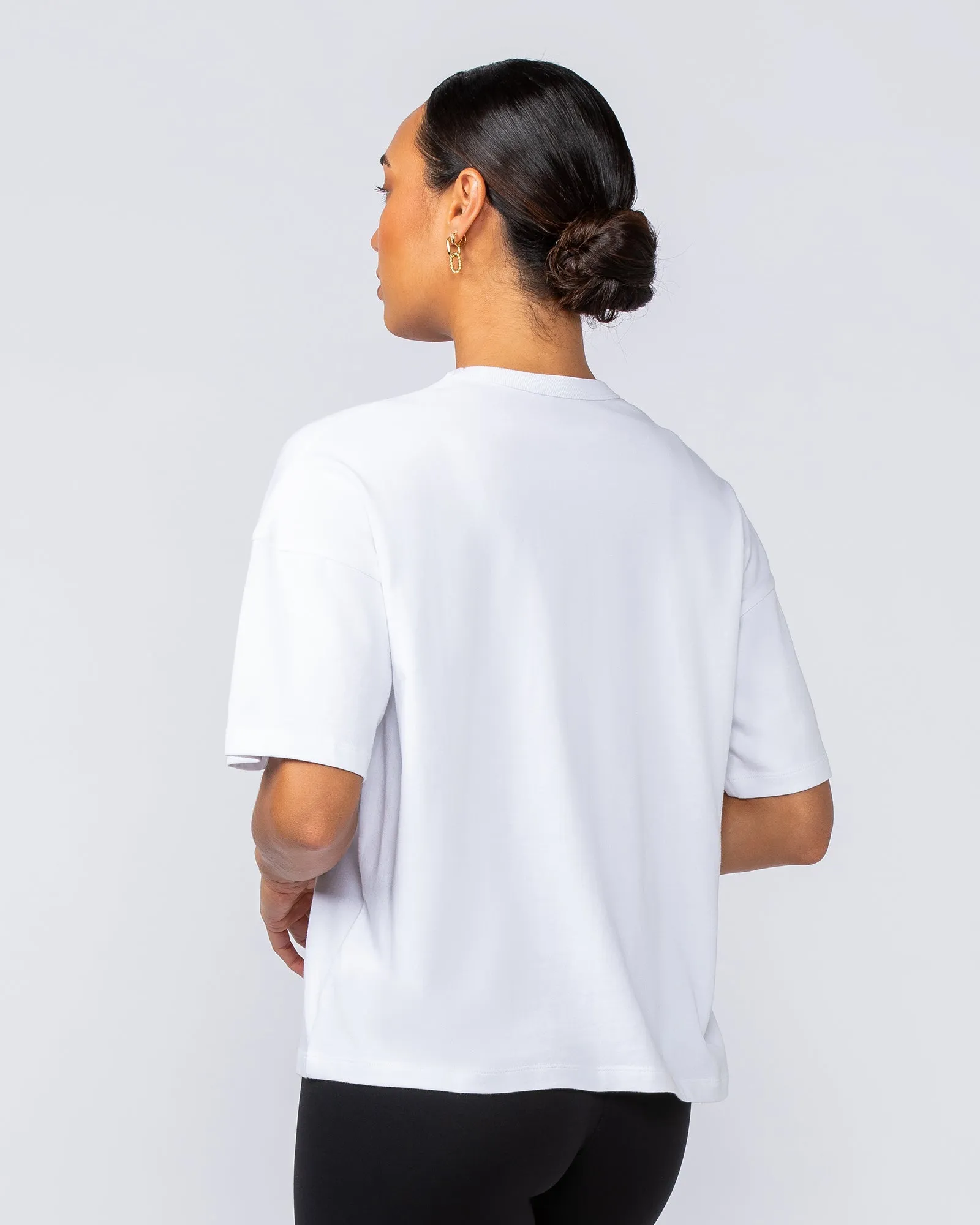 Boxy Fit Tee - White