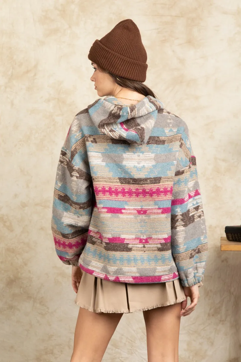 Boxy Henley Jacket