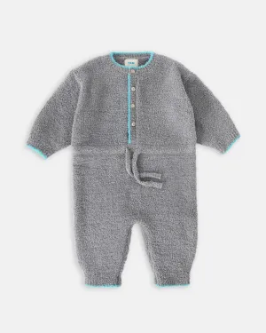 Boxy Long Sleeved Jumpsuit - Fuzzy