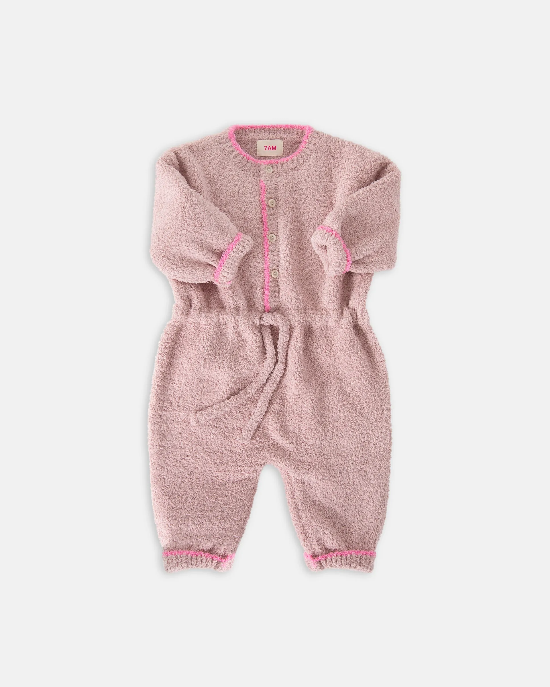 Boxy Long Sleeved Jumpsuit - Fuzzy