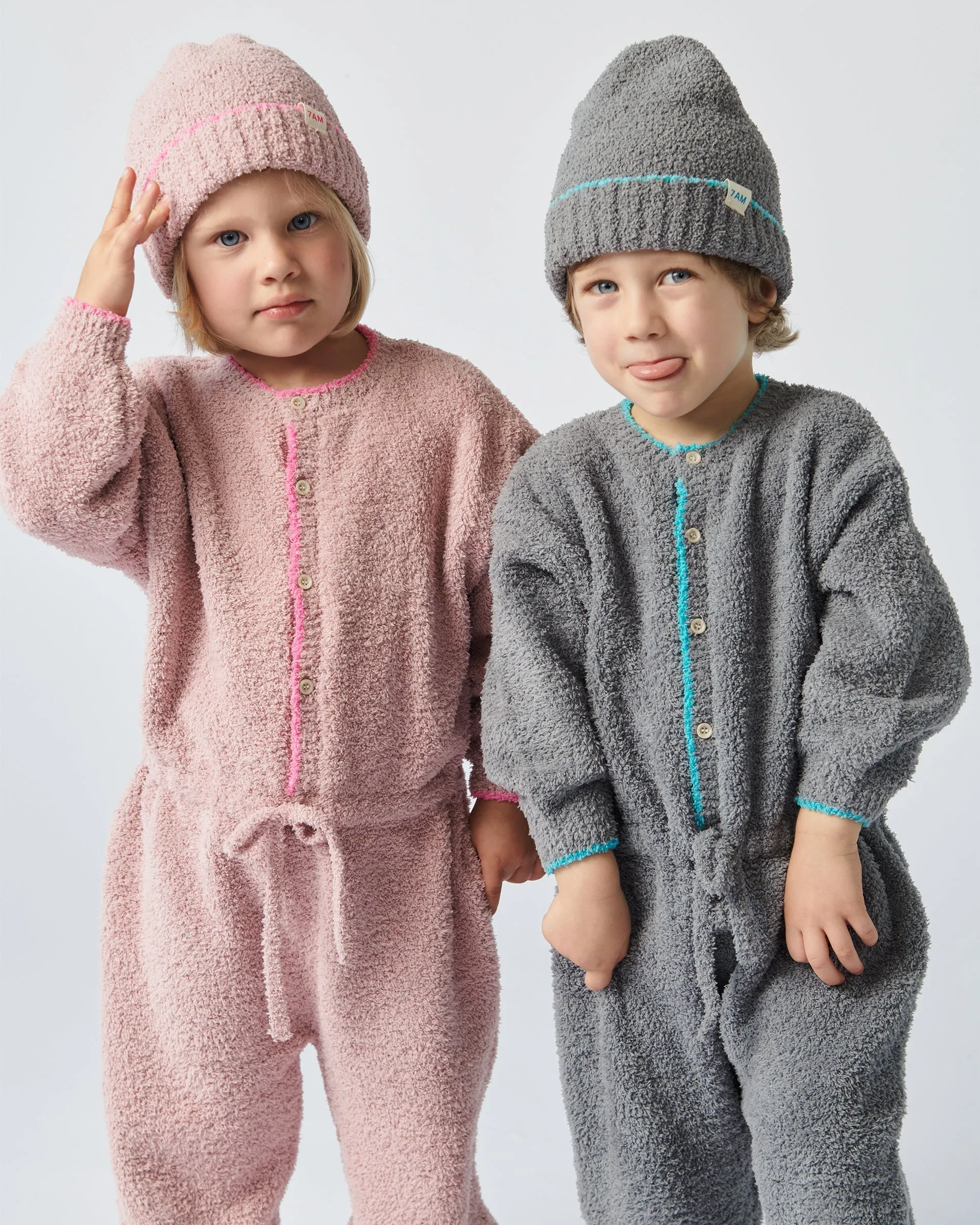 Boxy Long Sleeved Jumpsuit - Fuzzy