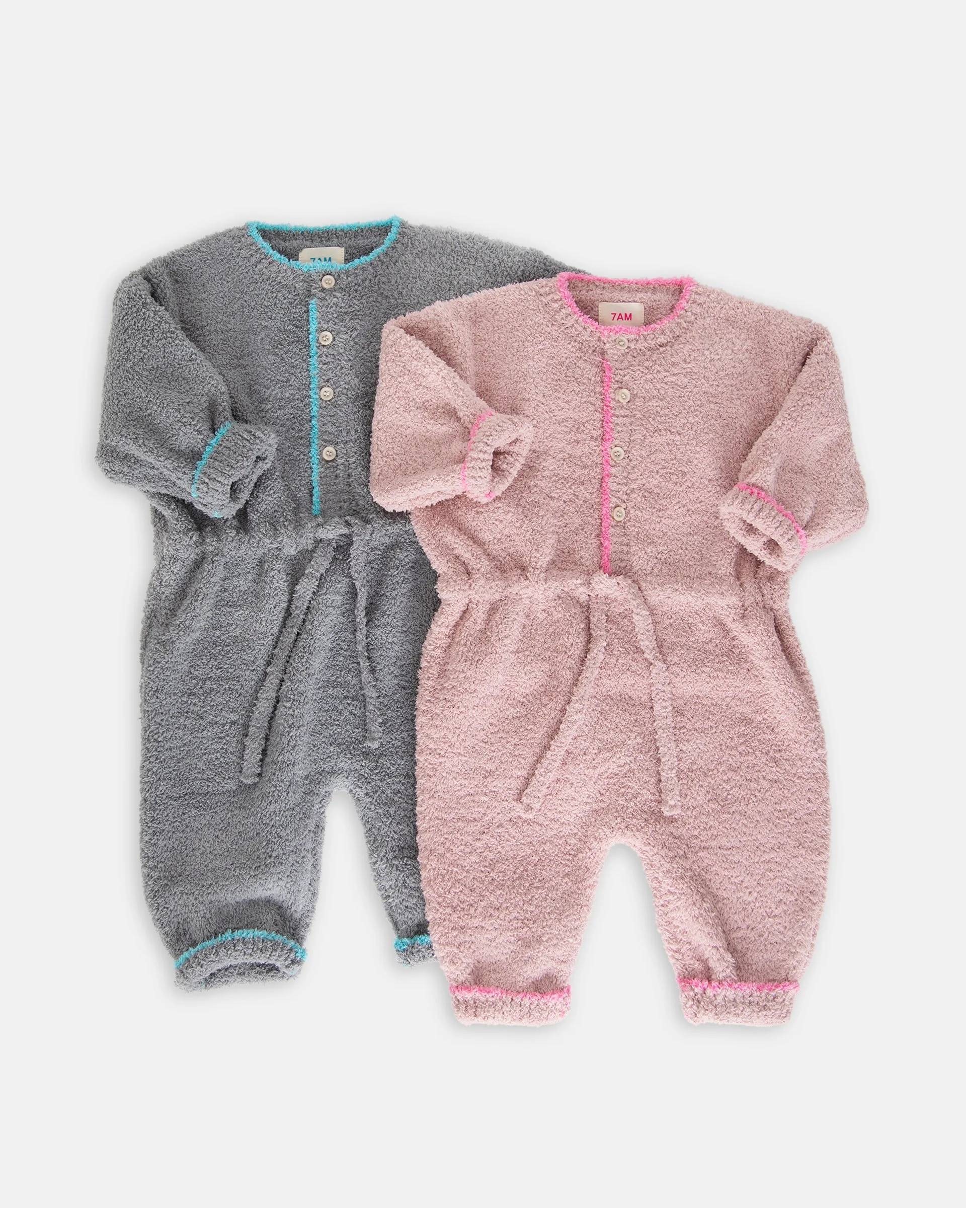 Boxy Long Sleeved Jumpsuit - Fuzzy