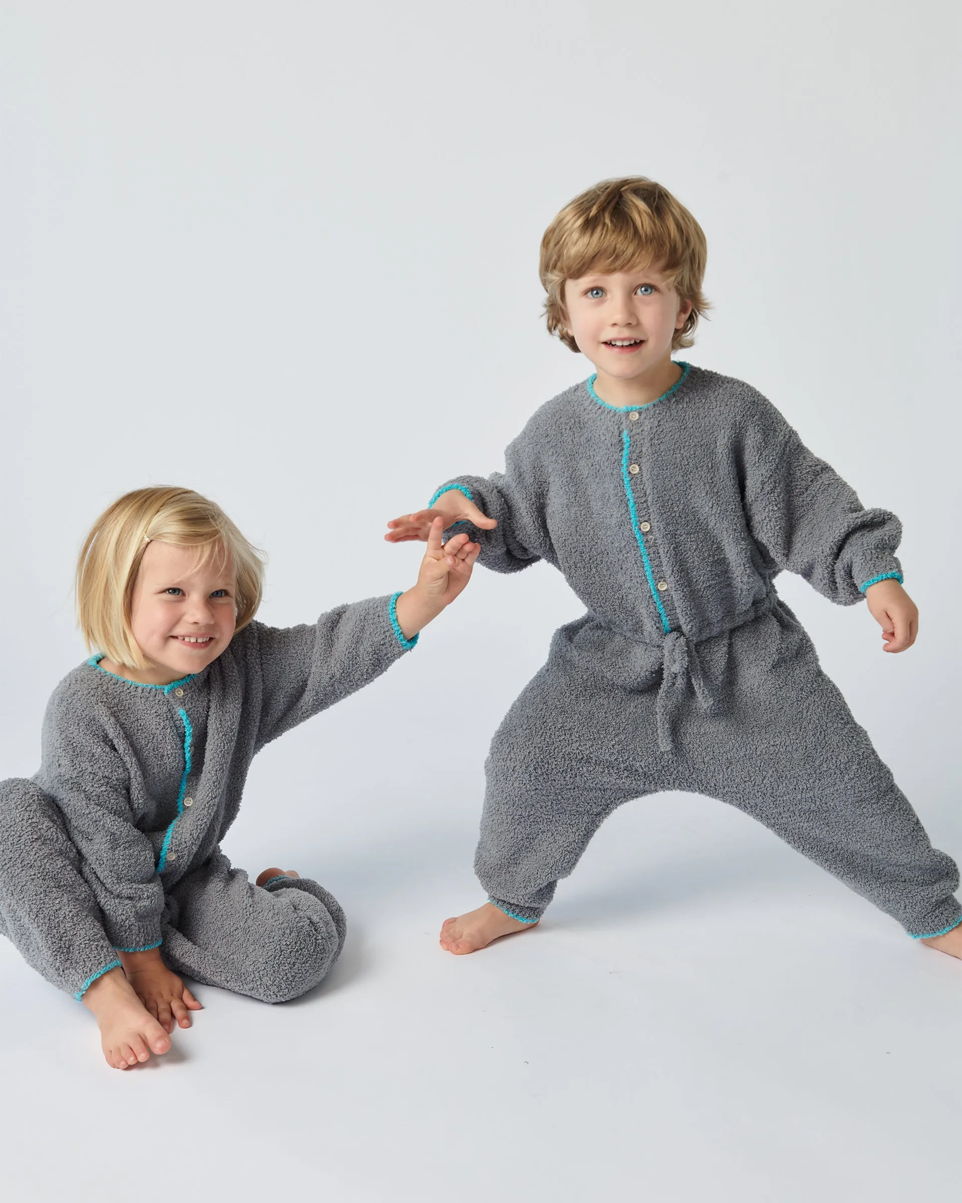 Boxy Long Sleeved Jumpsuit - Fuzzy