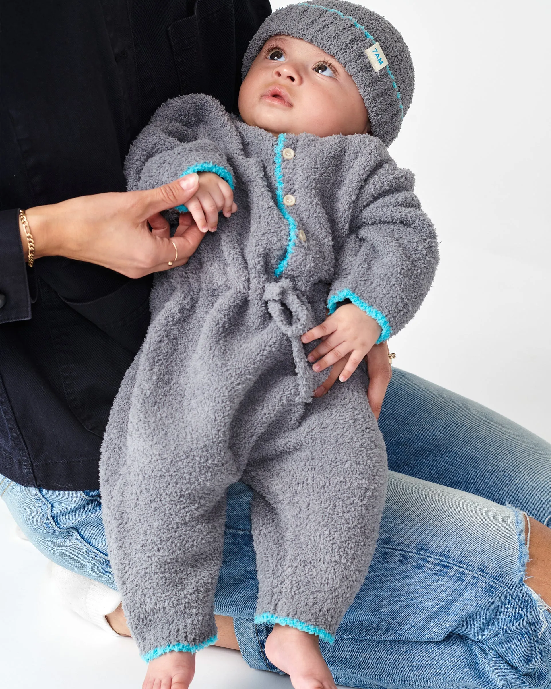 Boxy Long Sleeved Jumpsuit - Fuzzy