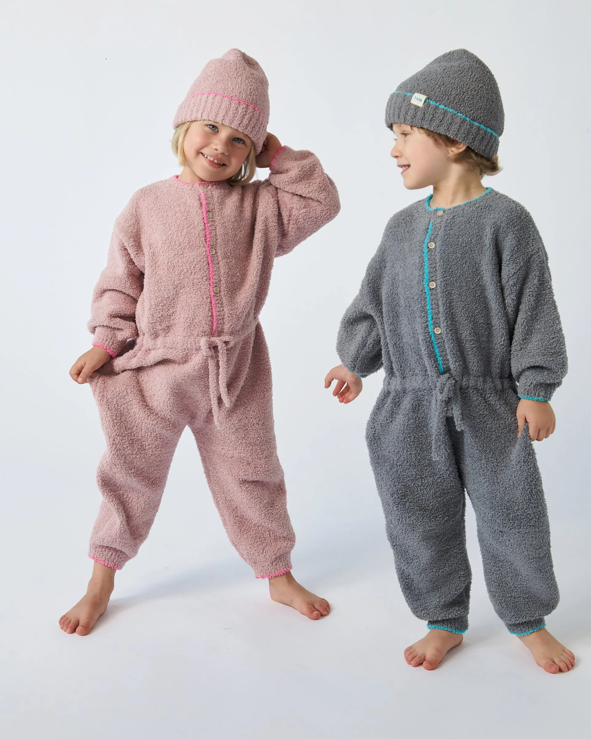 Boxy Long Sleeved Jumpsuit - Fuzzy
