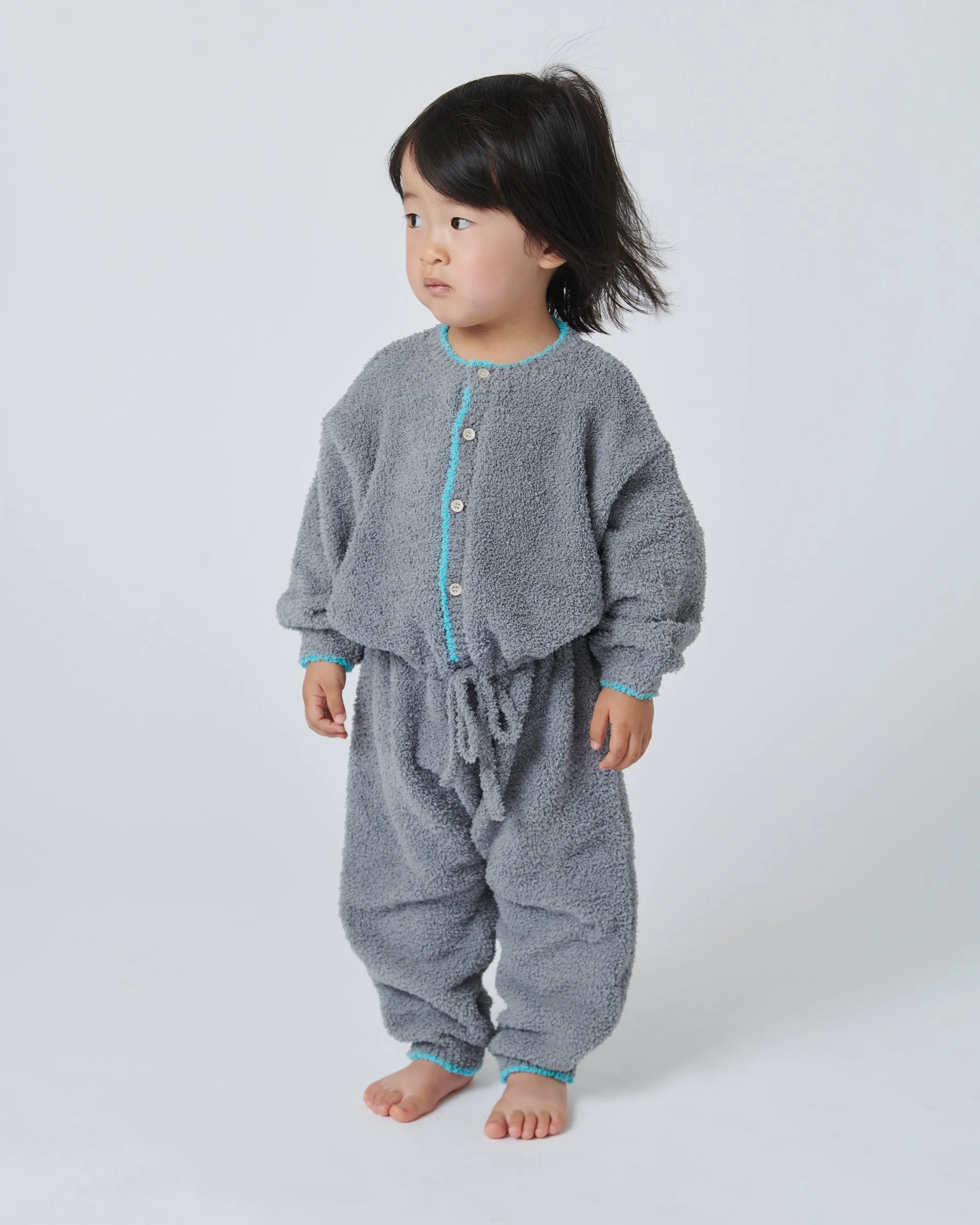 Boxy Long Sleeved Jumpsuit - Fuzzy