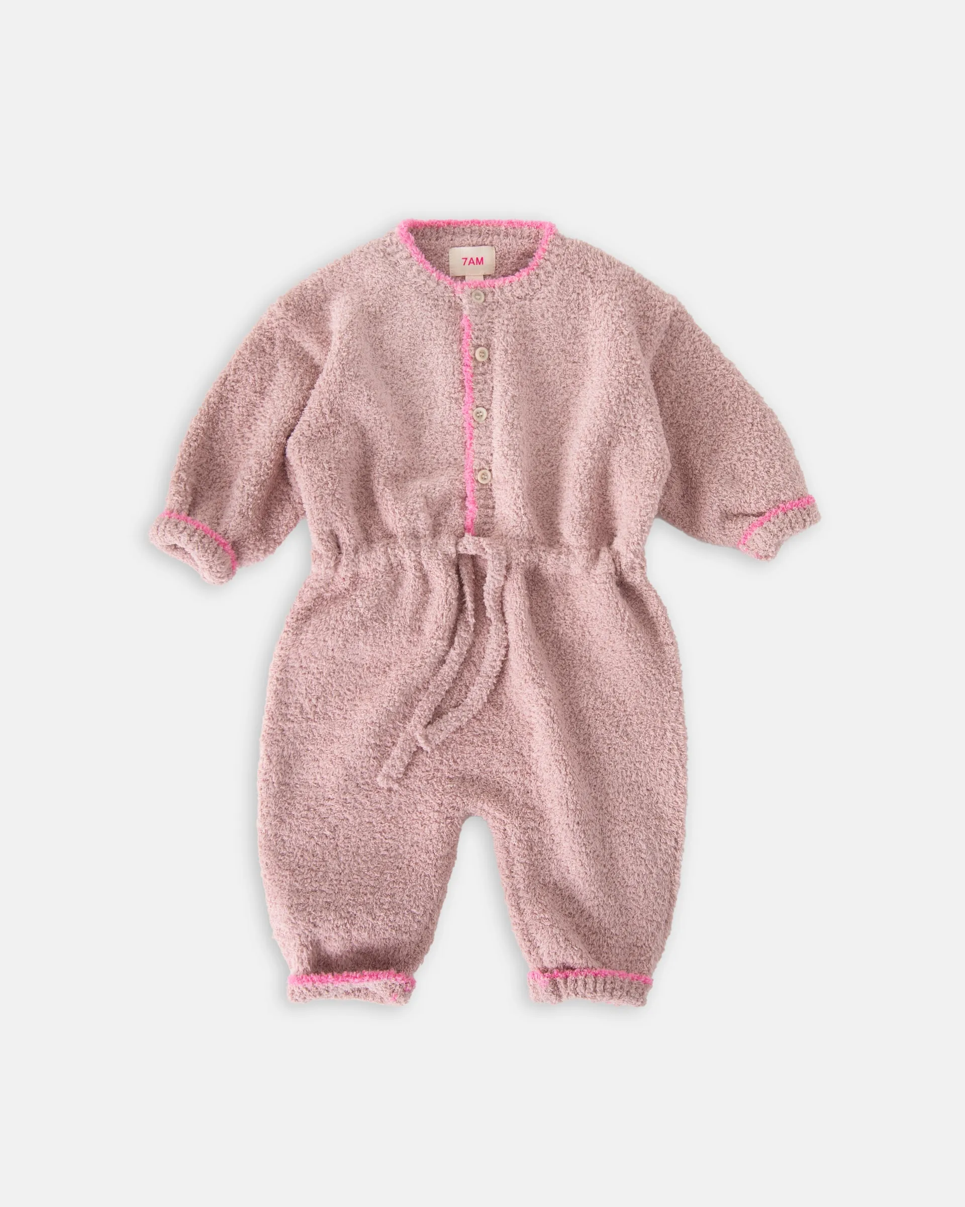 Boxy Long Sleeved Jumpsuit - Fuzzy