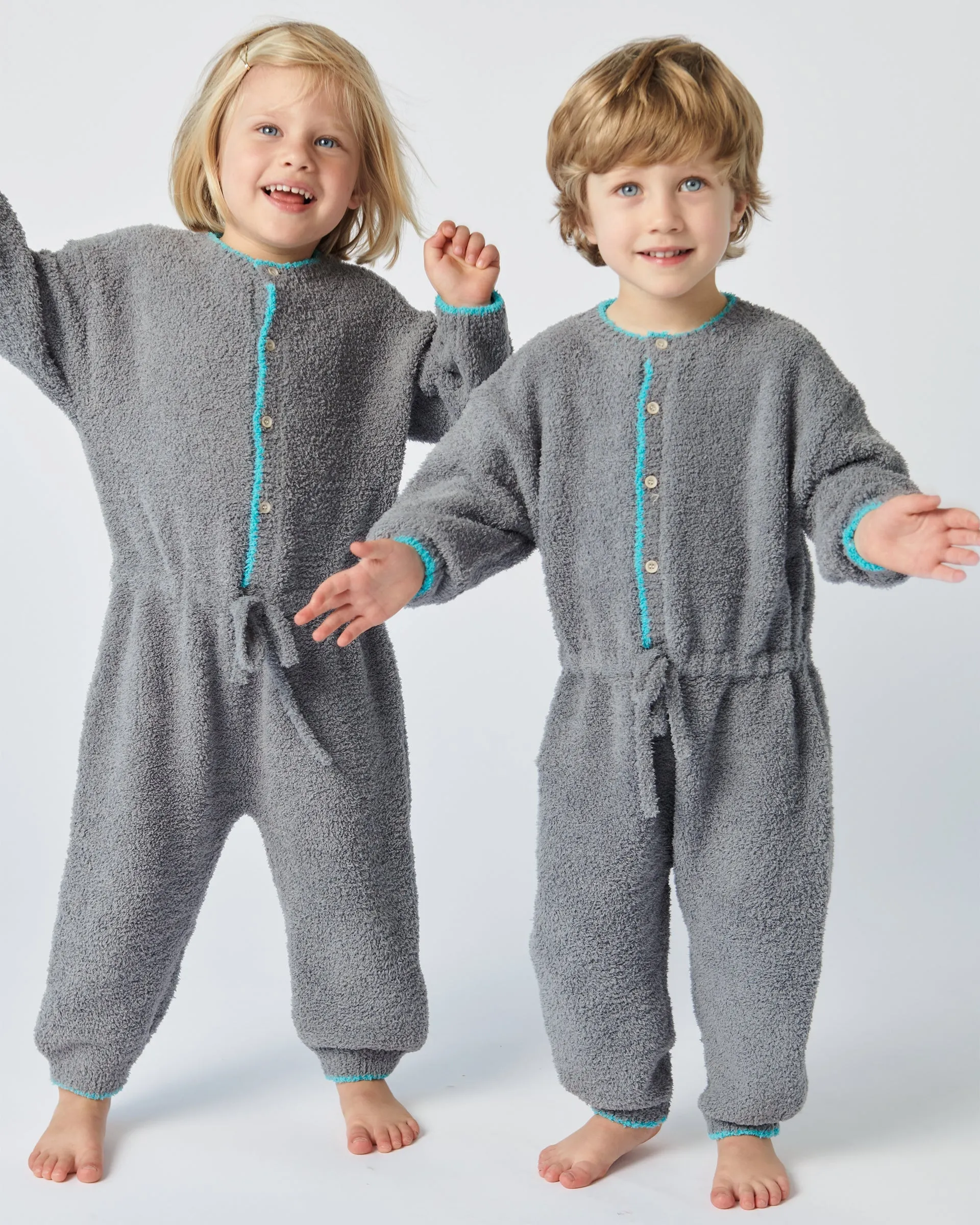 Boxy Long Sleeved Jumpsuit - Fuzzy