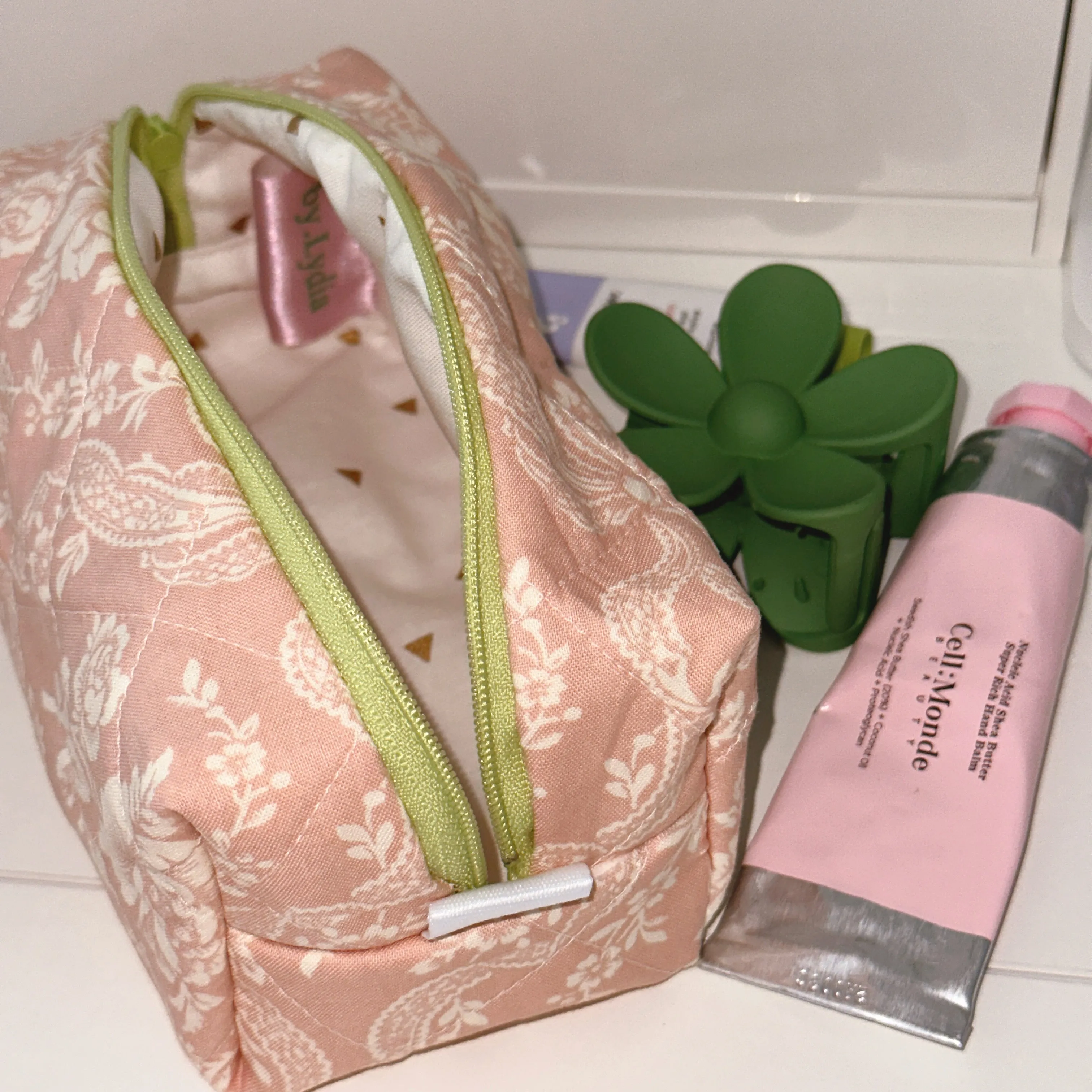 Boxy Pouch - Vintage Rose