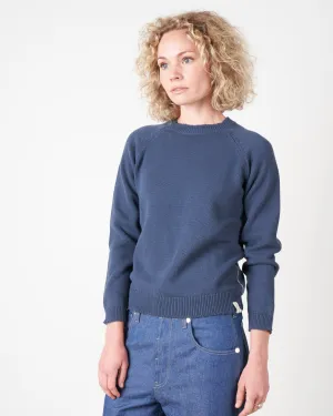 boxy roundneck pullover - night