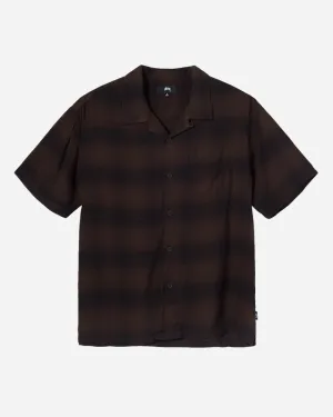 Boxy Shadow Plaid Shirt - Brown