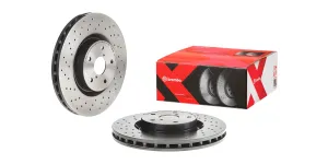 Brake Disc Front (1 In Box) Drilled Subaru Impreza (Brembo 0978122X)