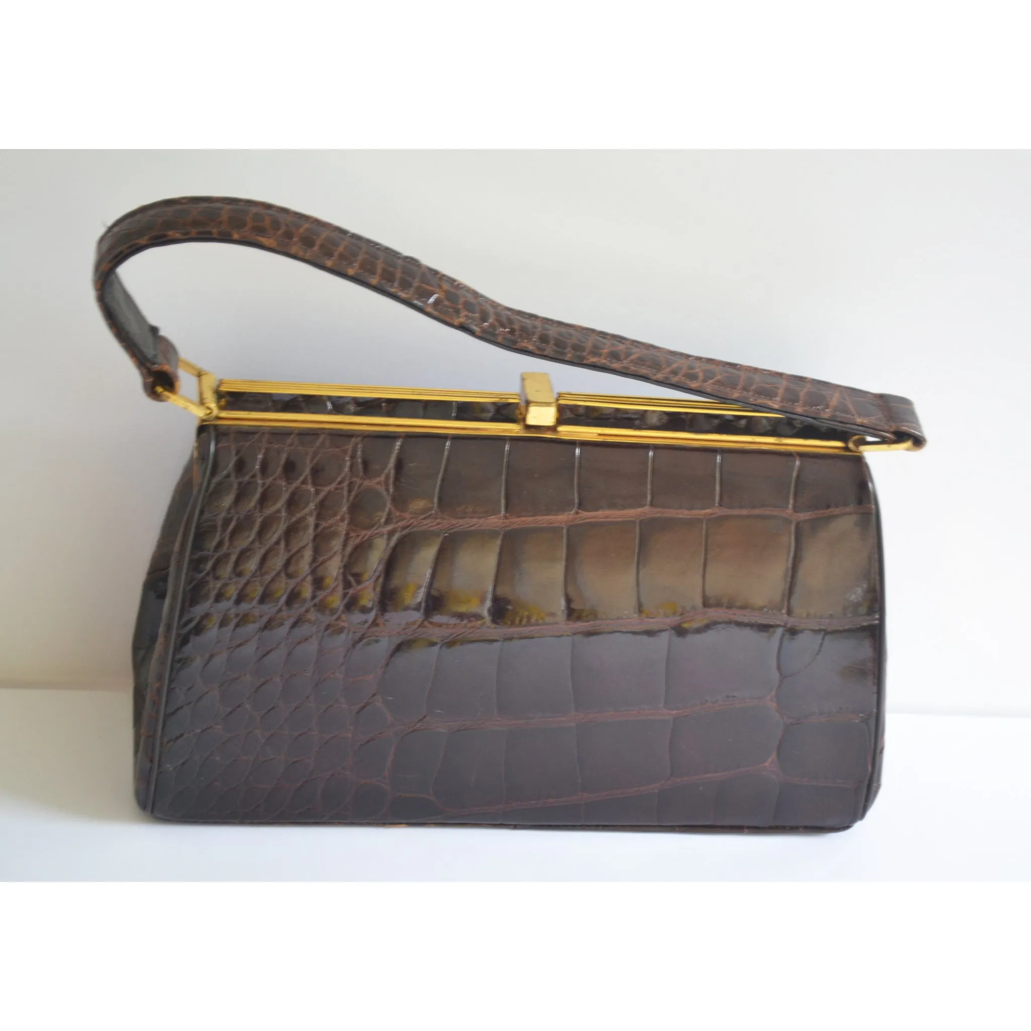 Brown Alligator Purse By Bellstone
