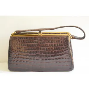 Brown Alligator Purse By Bellstone