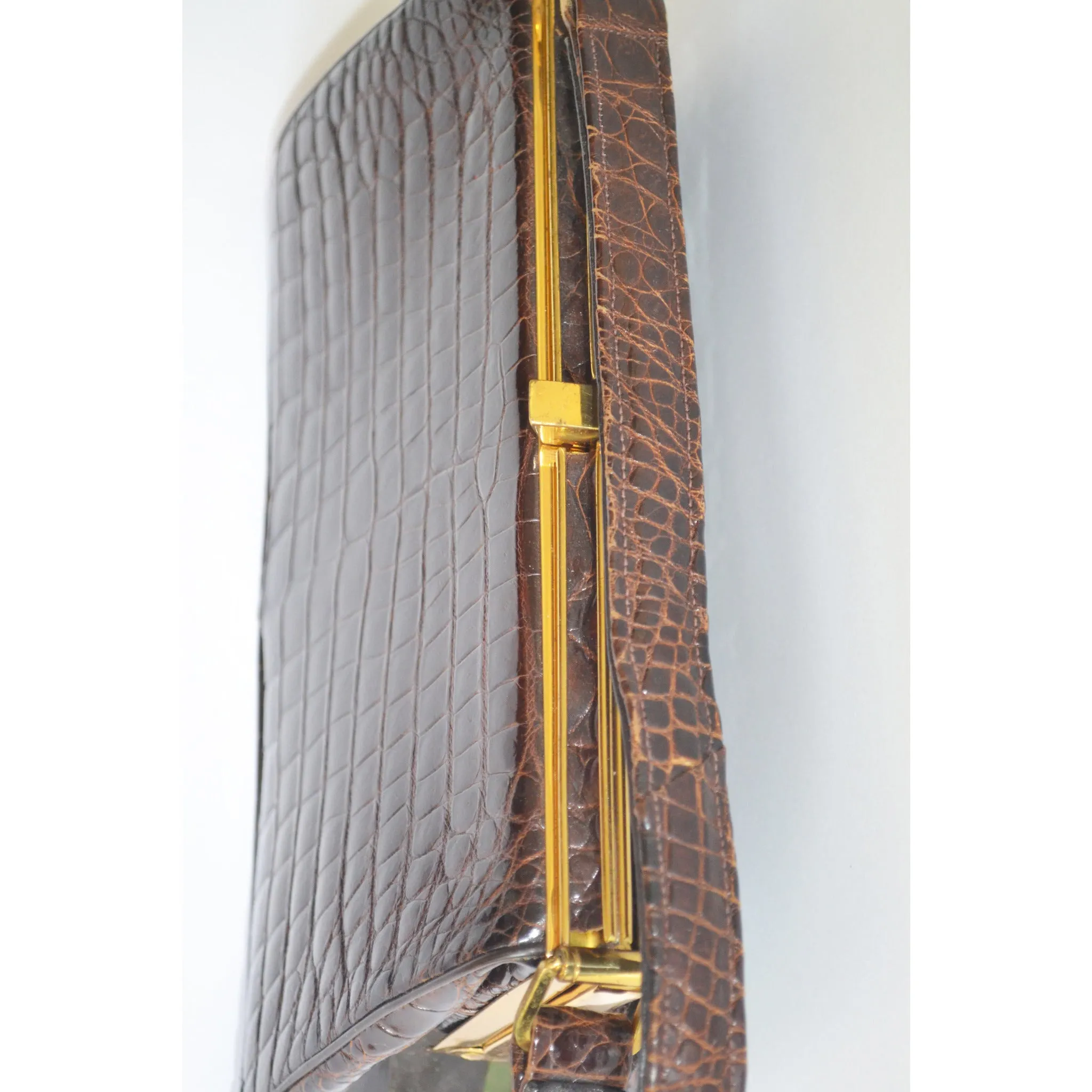 Brown Alligator Purse By Bellstone