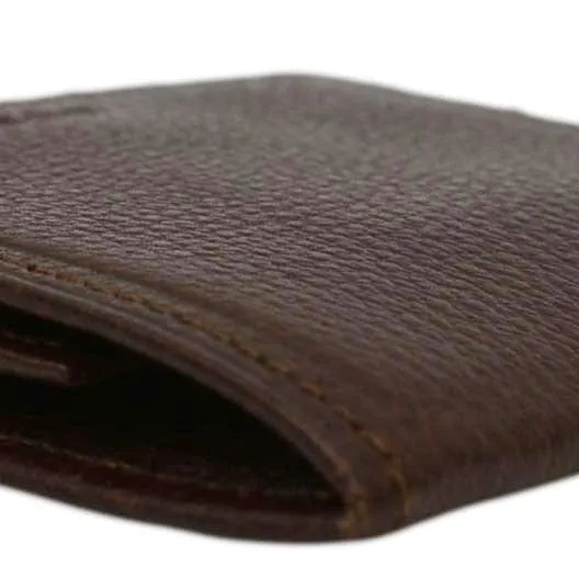 BURBERRY Caviar Leather Coin Purse Brown