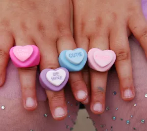 Candy Heart Rings